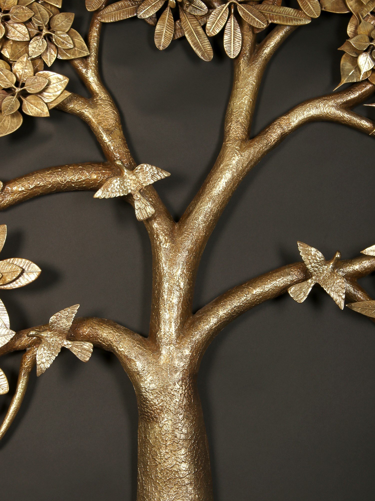 84 Super Large Brass Tree Of Life With Five Different Leaves Design