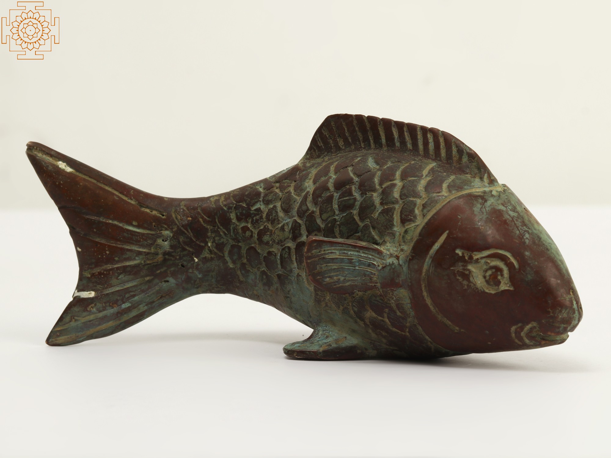 Brass Fish Statue Home Decor Exotic India Art