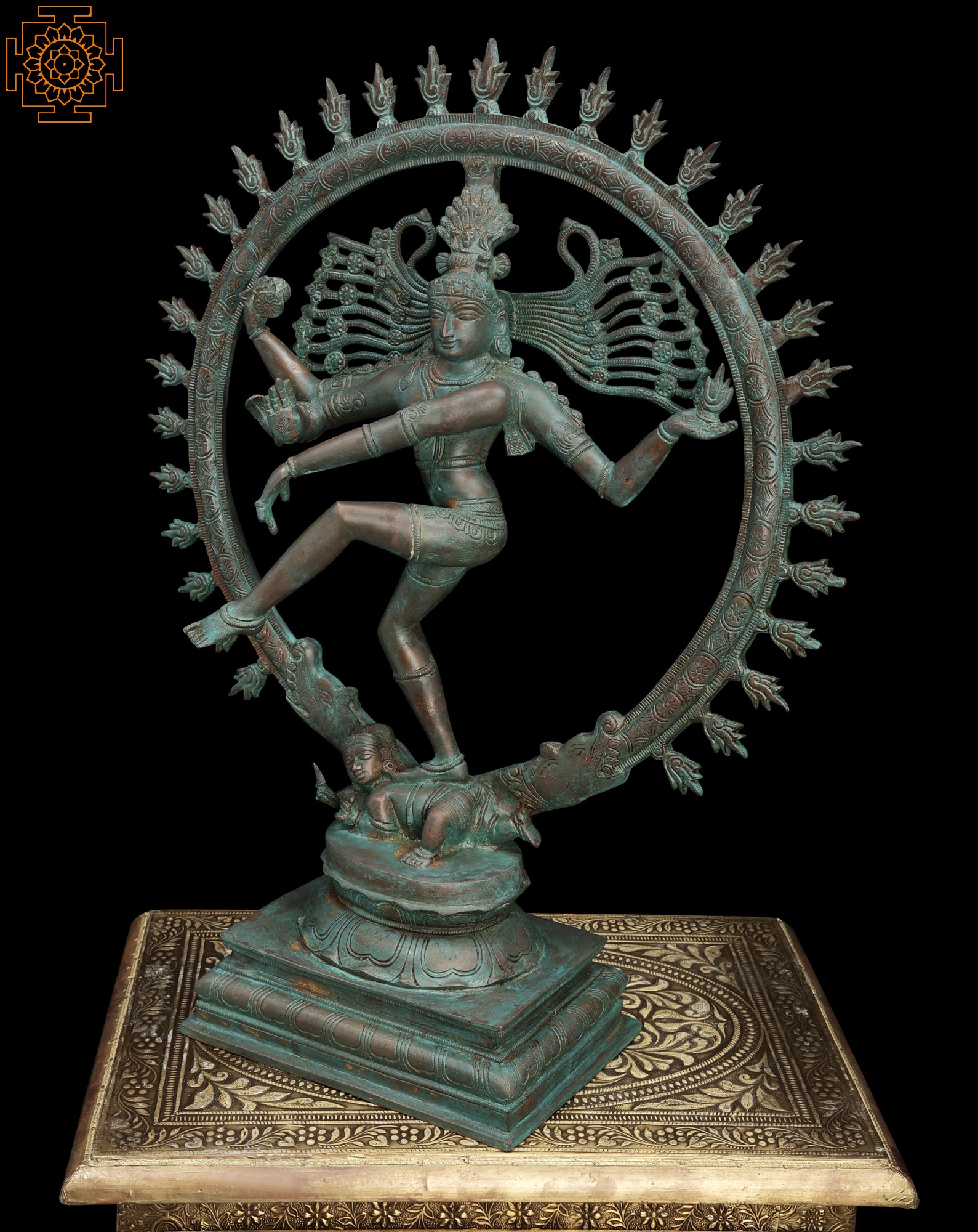 Lord Shiva As Nataraja In Cosmic Dance Mudra In Brass Handmade Made In India Exotic