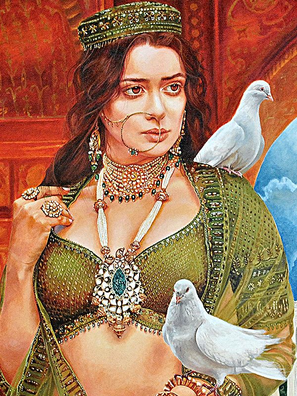 Mumtaj Painting By Dhiraj Khandelwal Exotic India Art