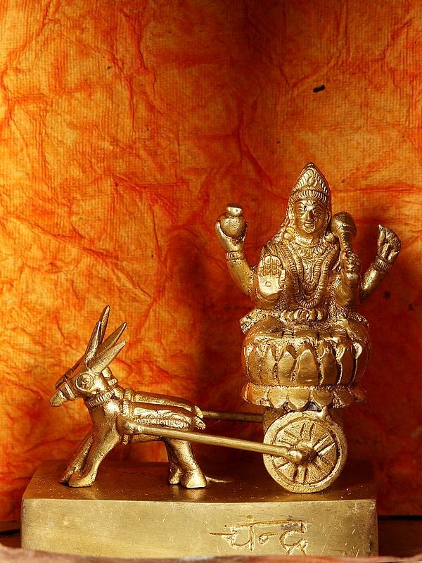 4 Small Brass Navagraha Nine Planetary Gods From The Left Surya