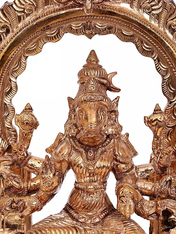 Eight Armed Goddess Varahi Madhuchista Vidhana Lost Wax