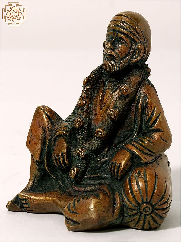 Small Shirdi Sai Baba Sculpture In Brass Exotic India Art