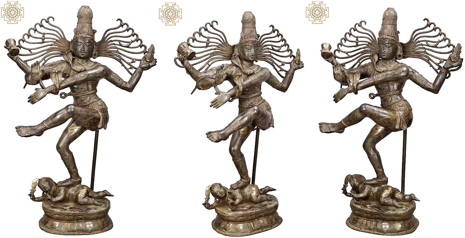 Brass Large Size Nataraja Idol Dancing Shiva Statue Home Office Dacor 2  Feet – StatueStudio
