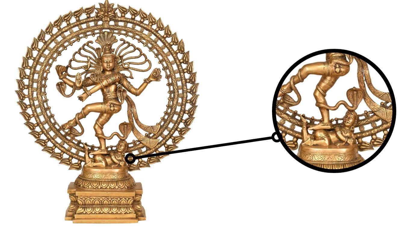 Nataraja brass statue for home entrance indian dance idol – Amba Handicraft