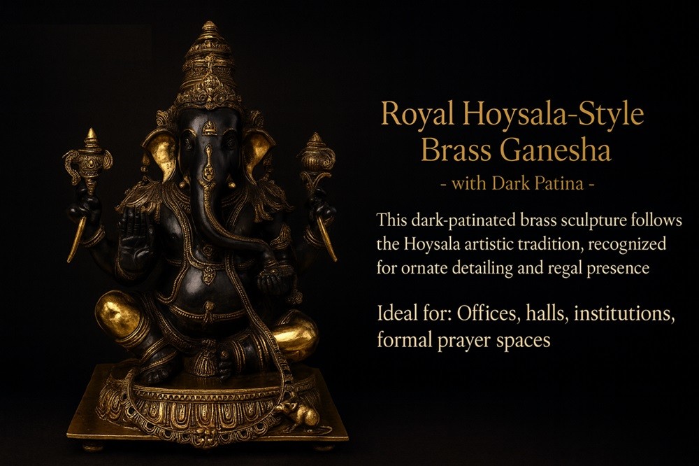 Superfine Ganesha Handmade Brass Statue