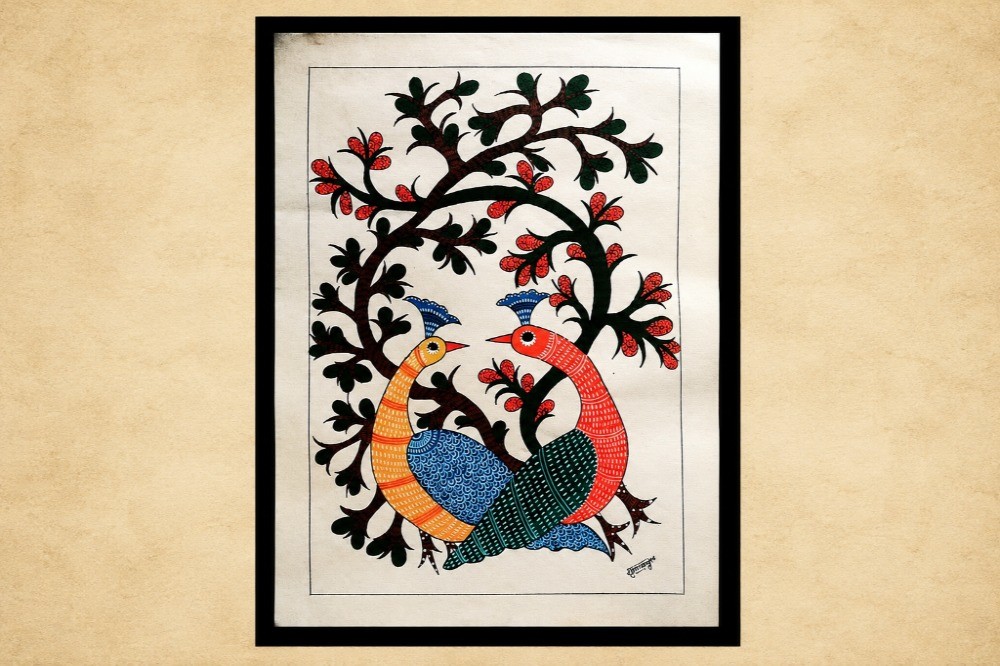 Peacock Gond Painting