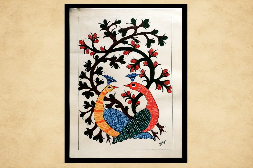 Peacock Gond Painting