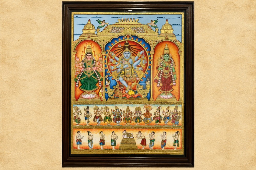 Nataraja With Shivakamini Mysore Painting