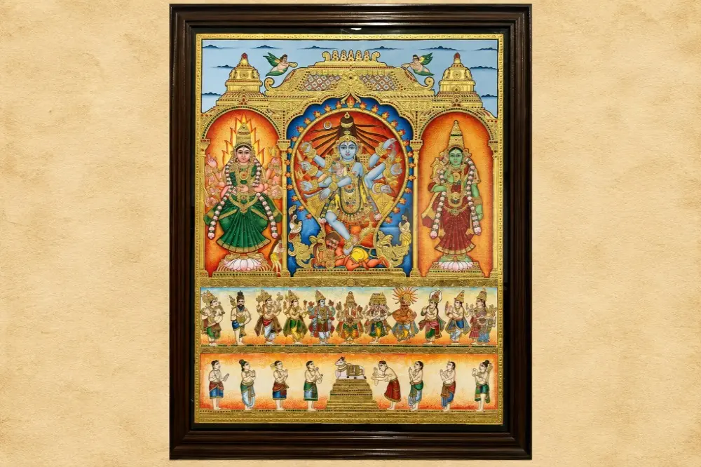 Nataraja With Shivakamini Mysore Painting