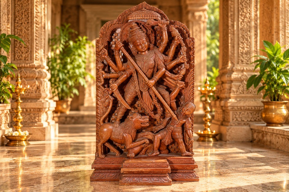 Goddess Durga Orissa Stone Statue