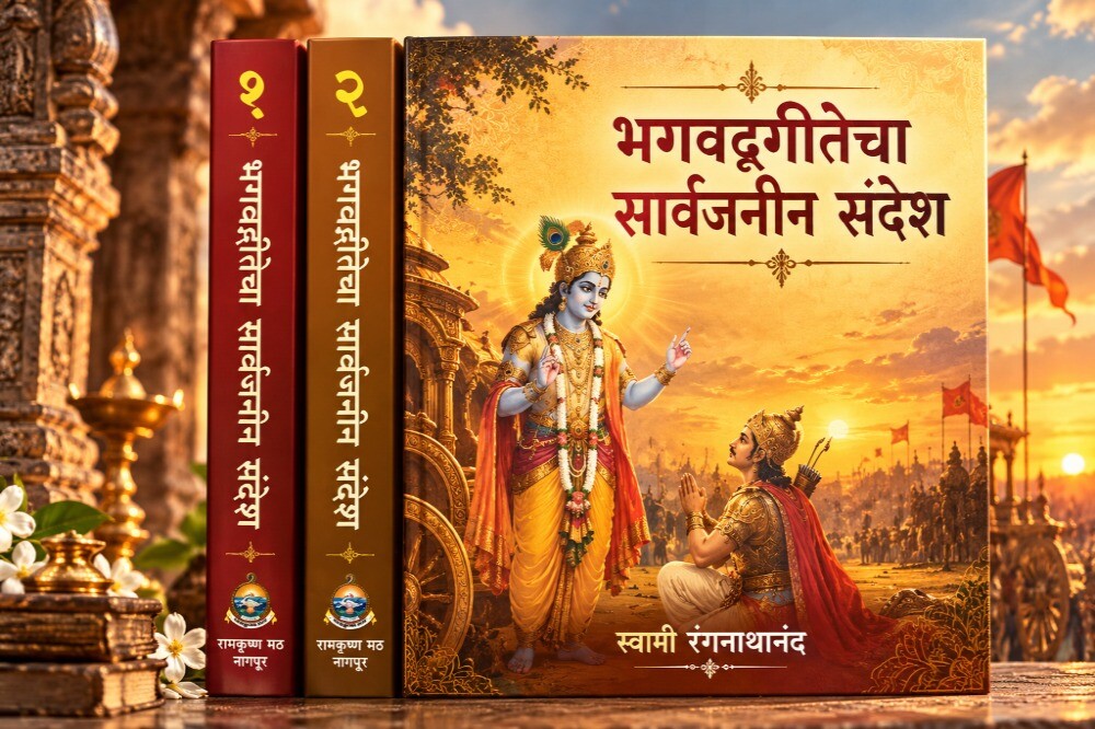 The Universal Message of the Bhagavad Gita in Marathi)
