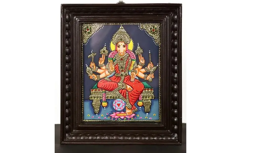 Large Goddess Ganga with Makara Vahana“ xss=