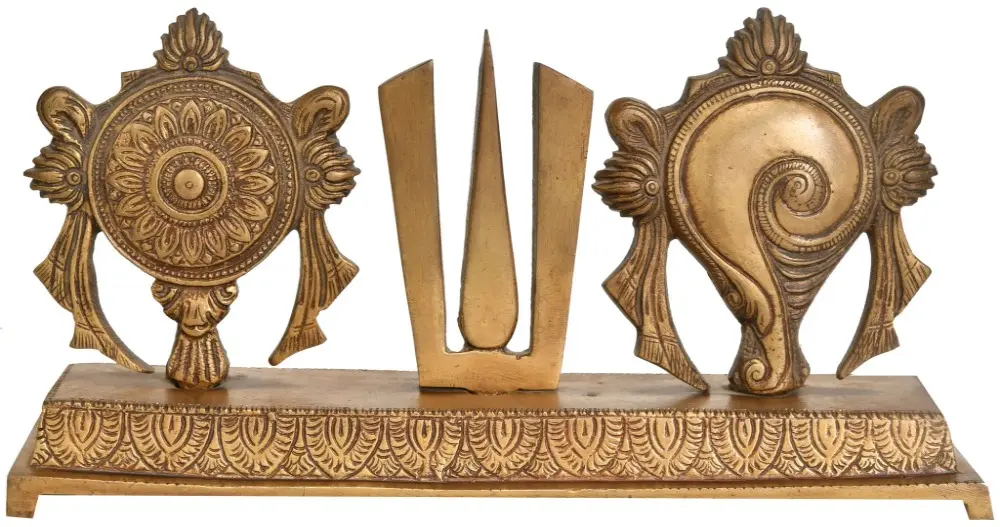 Vaishnava Symbols in Brass