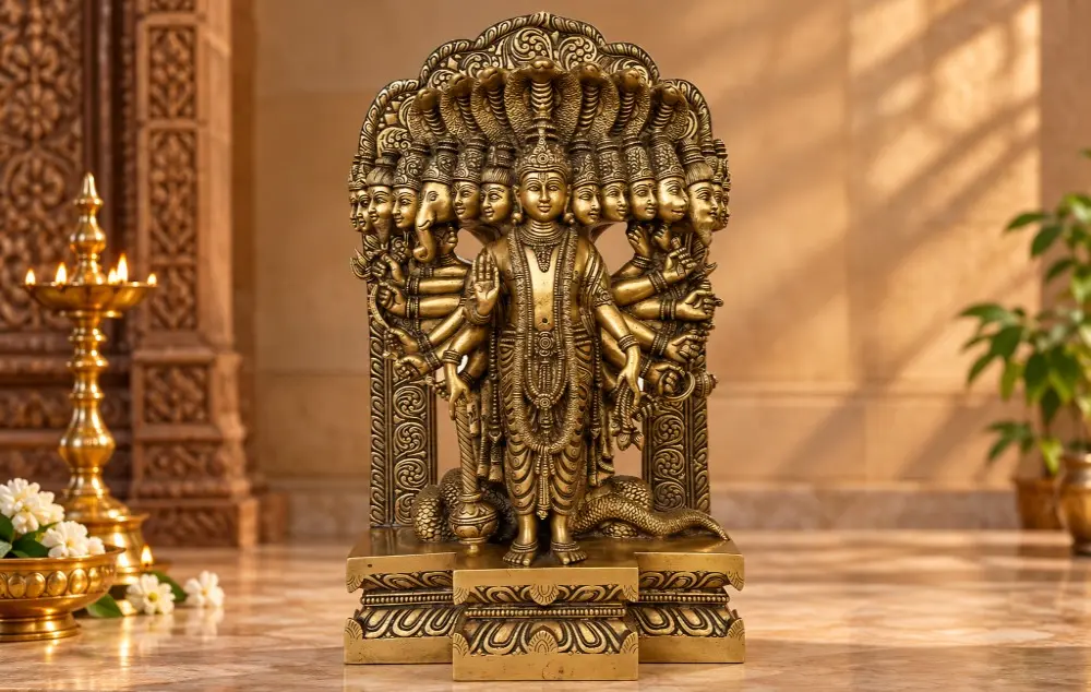 Lord Vishnu in his Cosmic Magnification