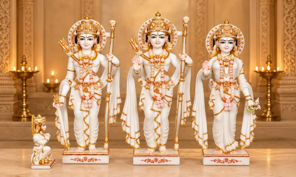 Shri Ram Darbar Set | Marble Statues