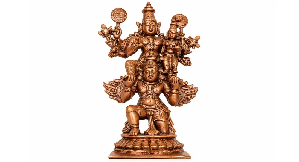 Small Lord Garuda Bronze Statue