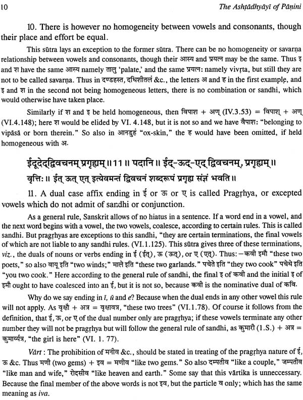 The Astadhyayi of Panini - A Treatise on Sanskrit Grammar (Set of Two ...