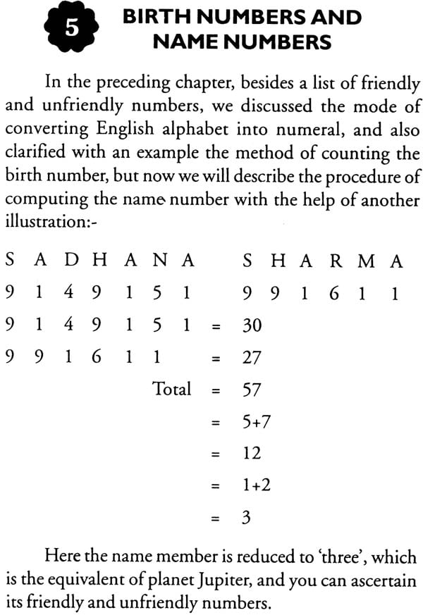 Numerology Friendly Numbers Chart