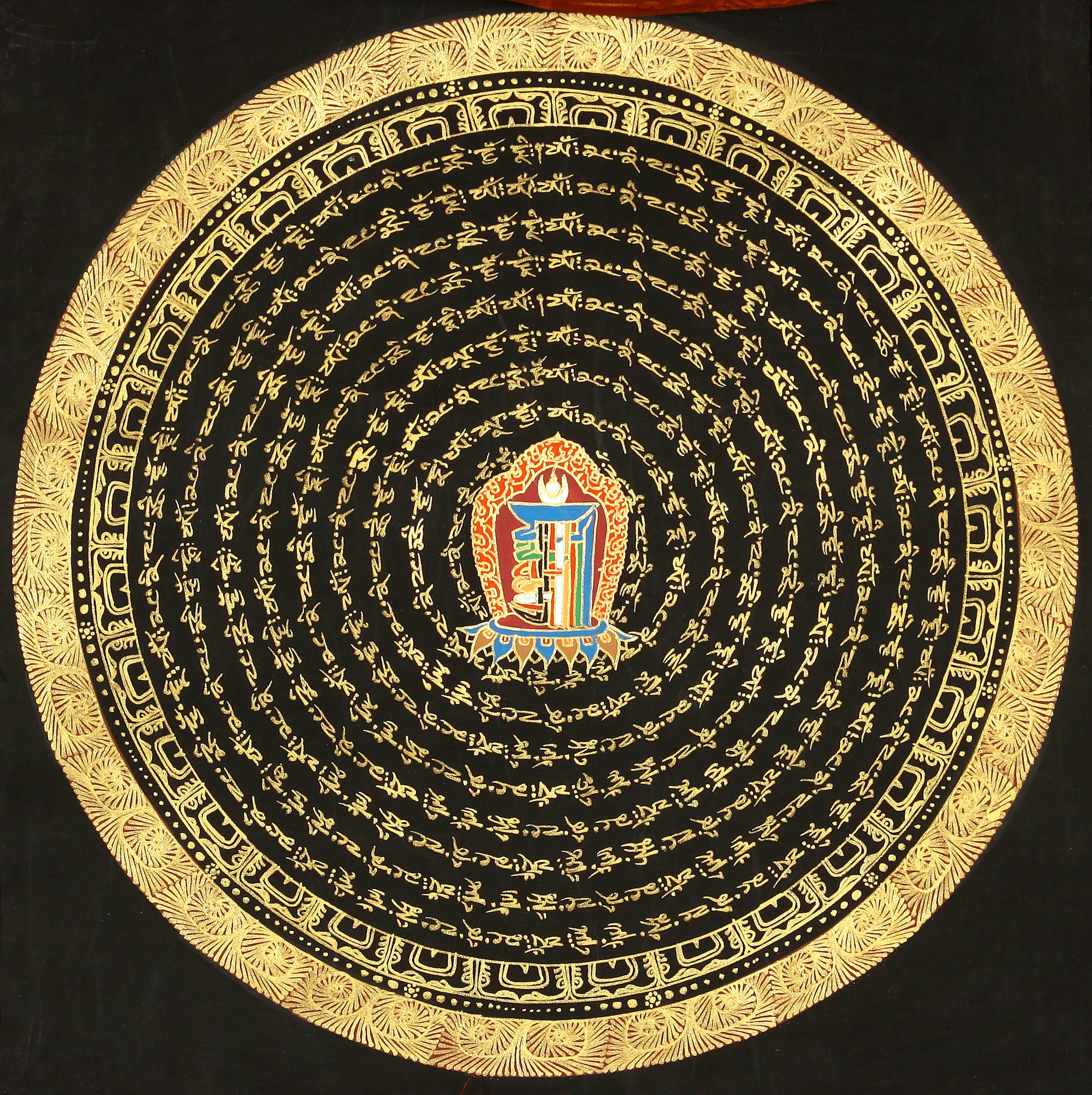 The Ten Syllables Of The Kalachakra Mantra Mandala 8587