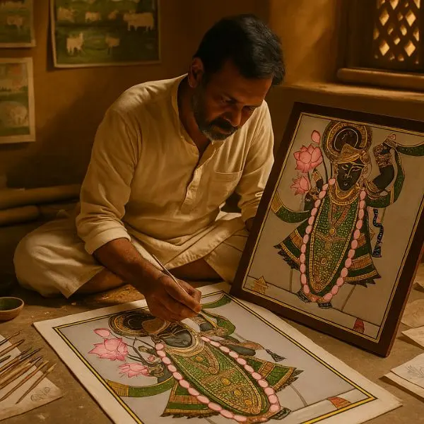 How are Pichhwai Paintings Made - An Art Born for Krishna from Nathdwara