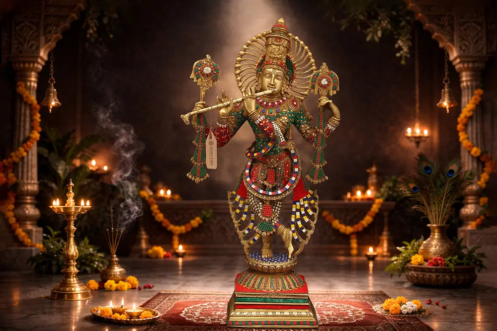 Which Type of Krishna Idol is Good for Home?