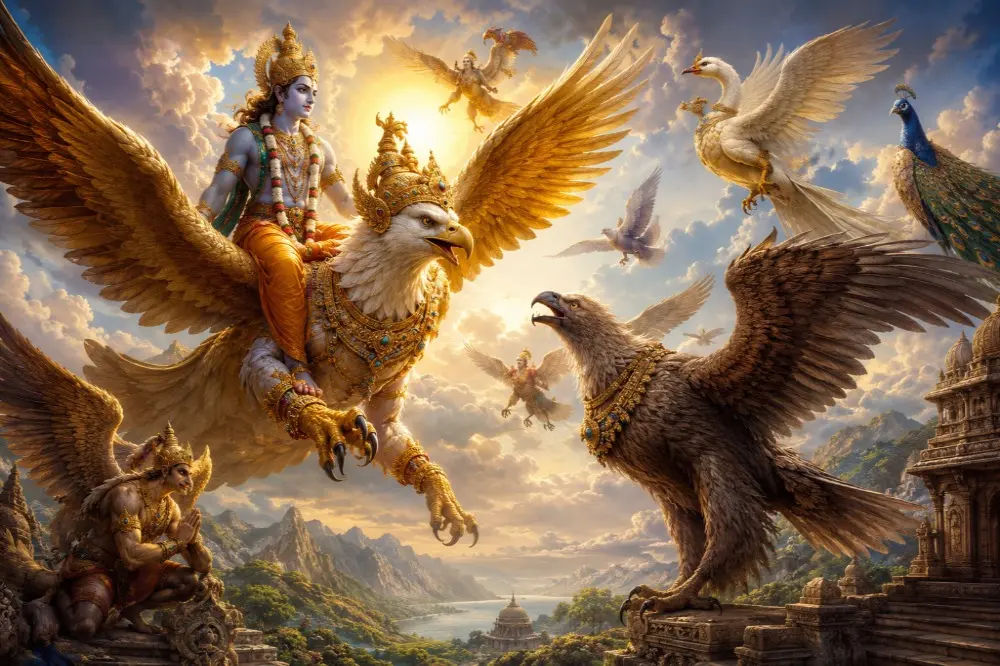 Divine Birds in Hindu Scriptures: Garuda, Jatayu & Other Legendary Sacred Birds