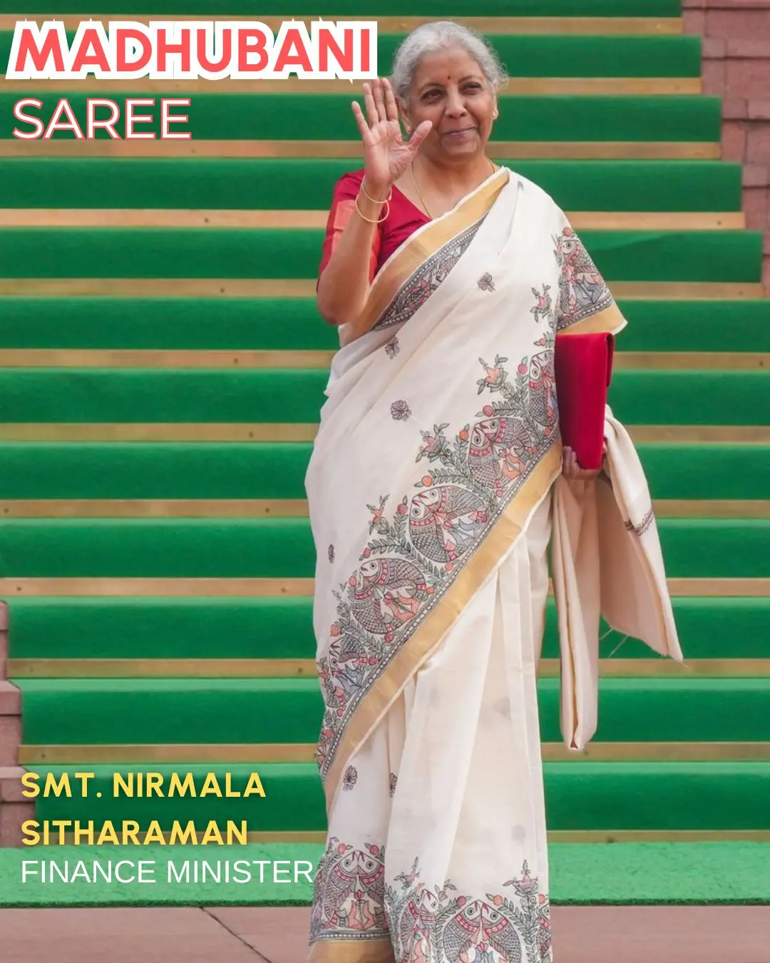 A Saree That Speaks Volumes: The Cultural Power Behind Nirmala Sitharaman’s Madhubani Choice