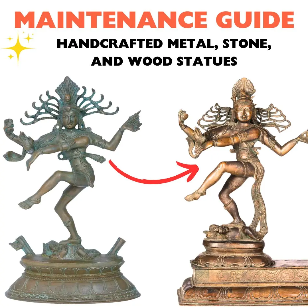 How To Clean and Maintain Handcrafted Metal, Stone, and Wood Statues?