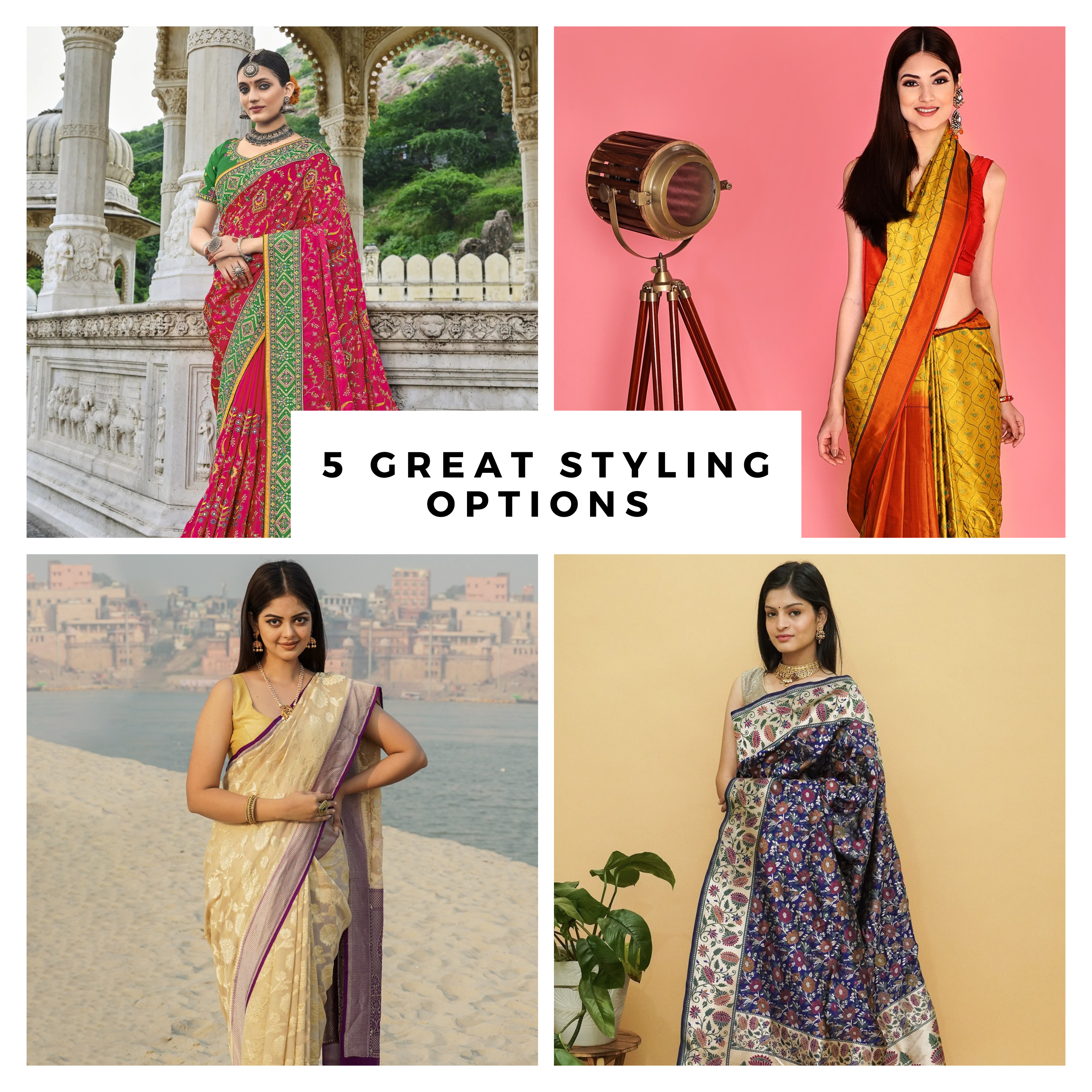 5 Ways to Style Your Banarasi Silk Sarees for an Elevated Look