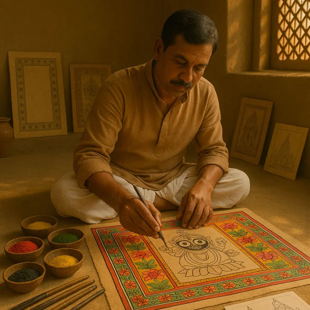 Unfolding legends of Jagannatha: What is the process of a Pattachitra painting?