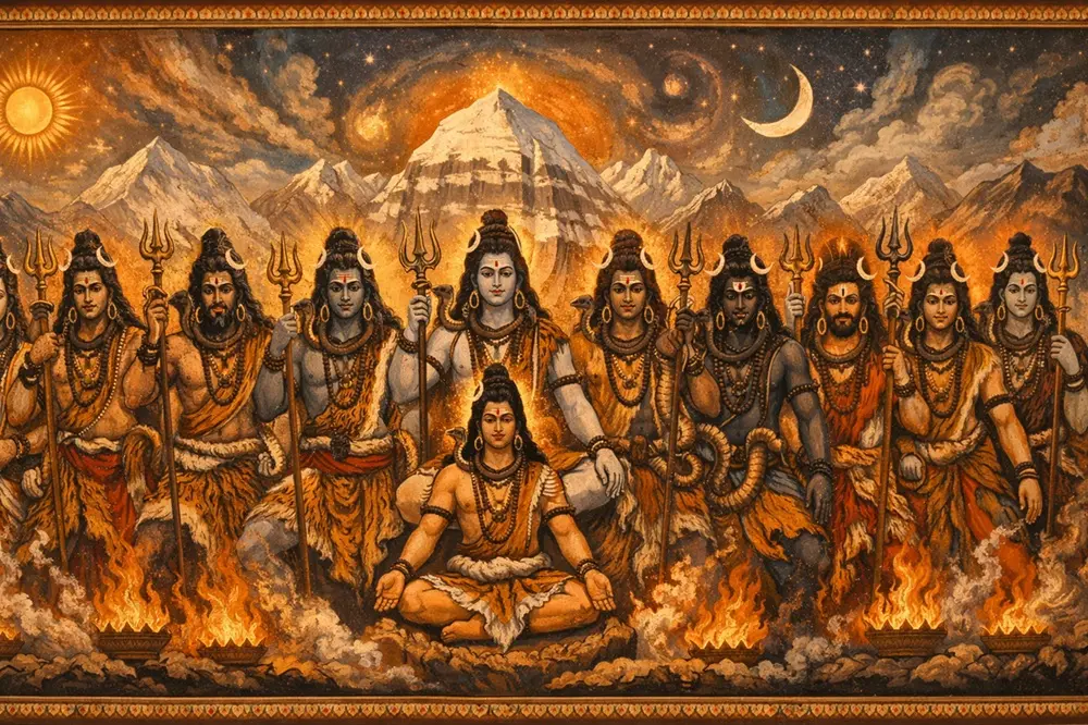 11 Rudra Avatars of Lord Shiva – Names, Powers, and Spiritual Significance