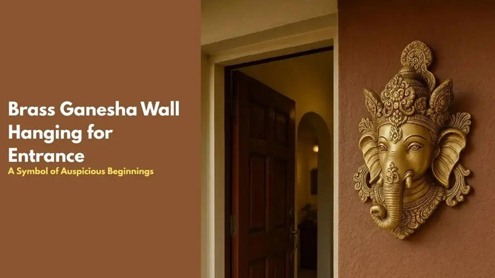 Brass Ganesha Wall Hanging for Entrance: A Symbol of Auspicious Beginnings