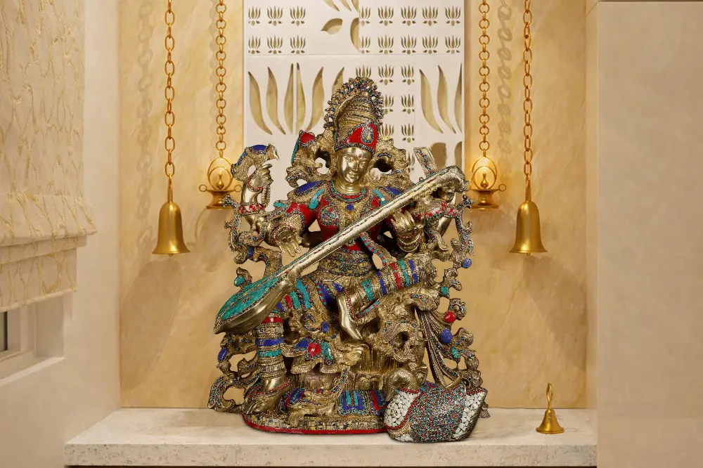 Goddess Saraswati Idol Guide: Story, Symbolism, Forms & Vastu Placement Tips