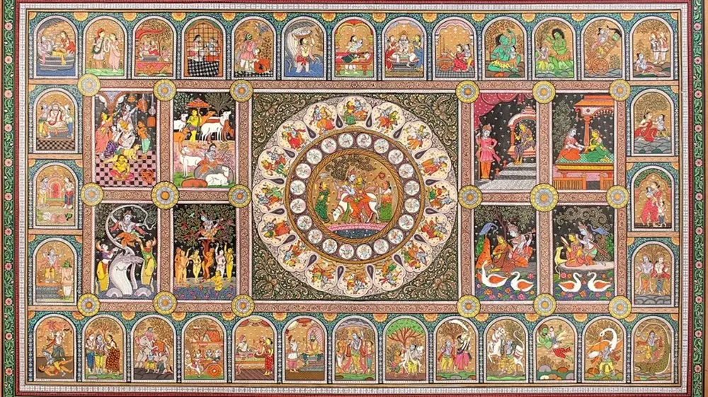 Krishna Leela in Pattachitra Art: Complete Krishna Story Art of All Episodes