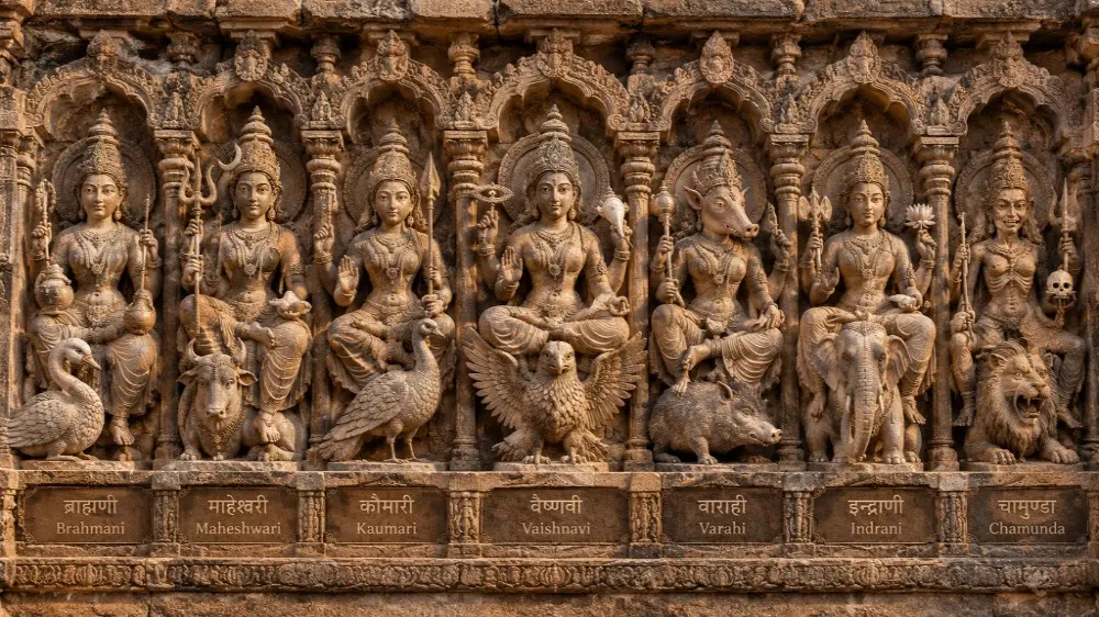 Saptamatrika (7 Mother Goddesses) in Hinduism: Names, Folklore, Symbolism & Significance