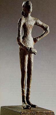 The Undraped Dancer (Metal) Signifying her Lower Status