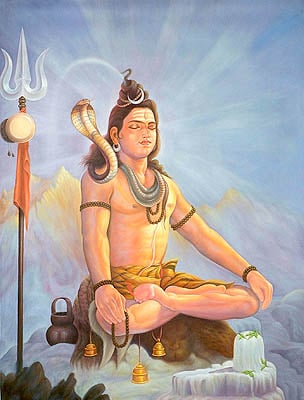 Kailashpati on Kailash (Meditating Shiva)
