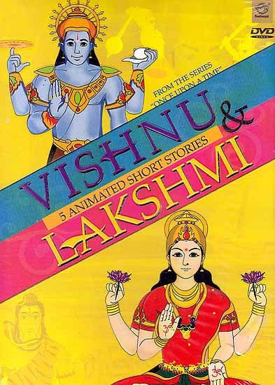 Vishnu & Lakshmi (5 Animated Short Stories) ( DVD) | Exotic India Art