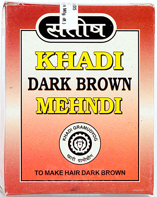 Santosh Khadi Dark Brown Mehndi Powder