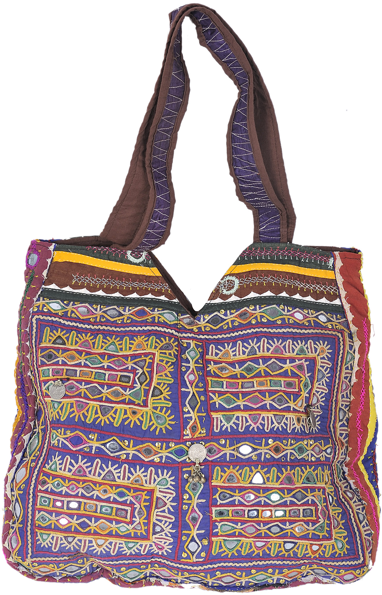 Shopper Bag from Kutch with Antique Rabari Embroidery | Exotic India Art