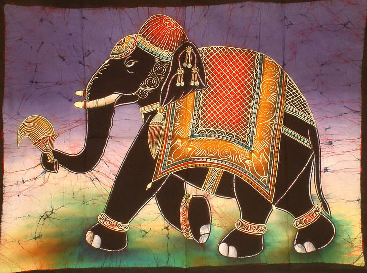 В средние века в индии рисунок на ткань наносили при помощи