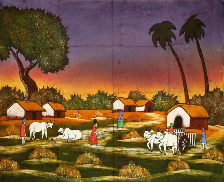 Indian Village Women Painting by Selva  Artmajeur