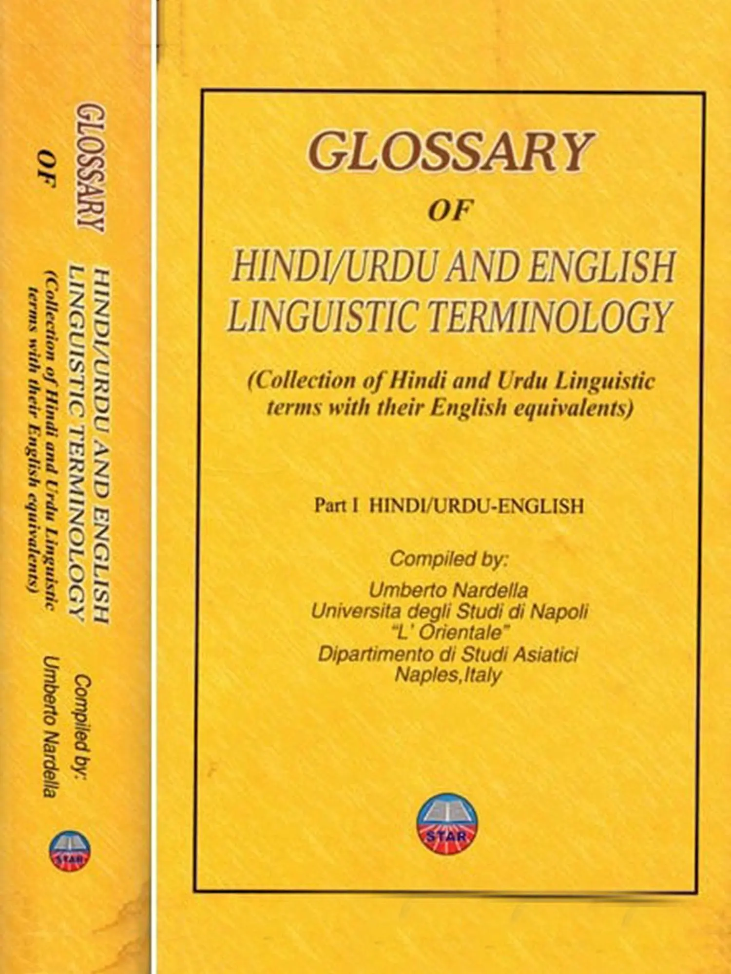 Glossary of Hindi/Urdu and English Linguistic Terminology