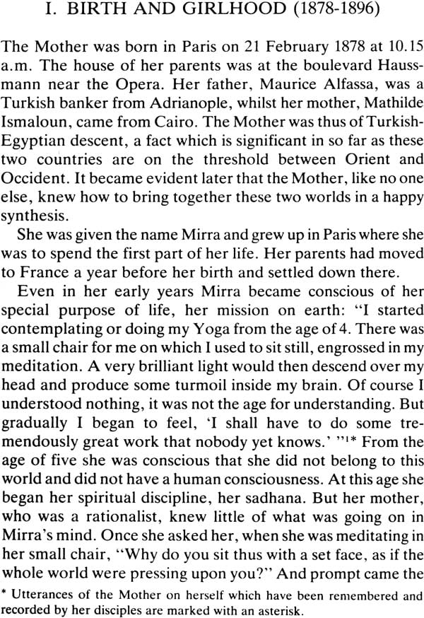 biography text about mother