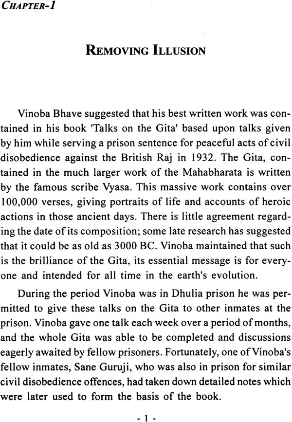 Reflections on the Gita (A Commentary on Vinoba's Talks on the
