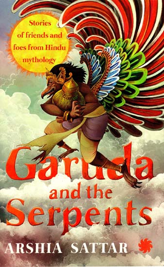 Garuda and The Serpents (Stories of Friends and Foes from Hindu Mythology)  | Exotic India Art