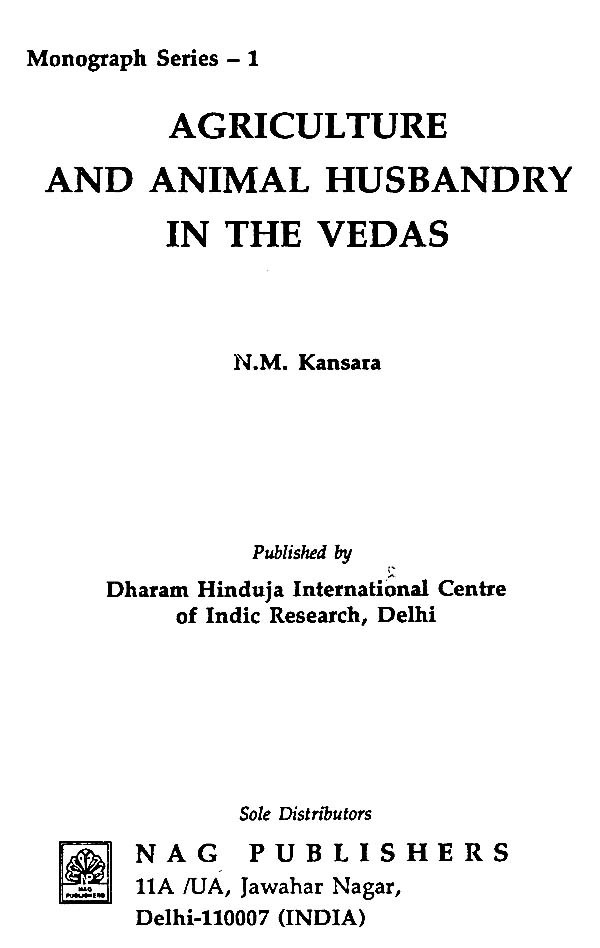 Agriculture and Animal Husbandry in the Vedas | Exotic India Art
