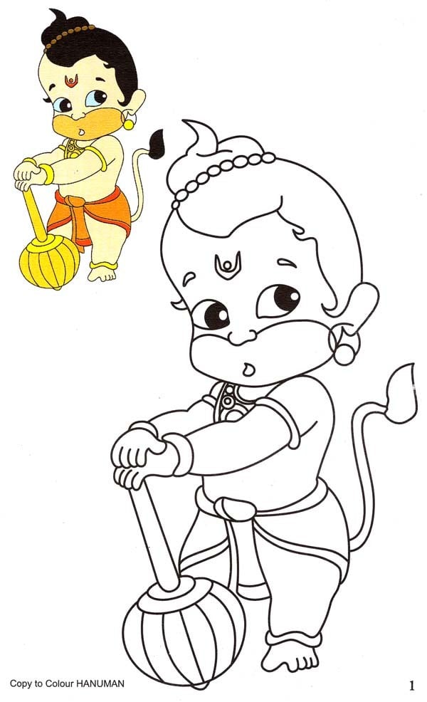 How to Draw Lord Veera Hanuman Drawing - YouTube
