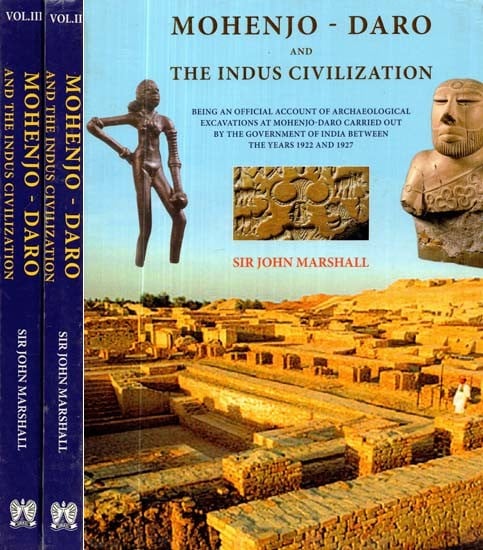 Mohenjo-Daro and the Indus Civilization (Set of 3 Vols.) | Exotic India Art